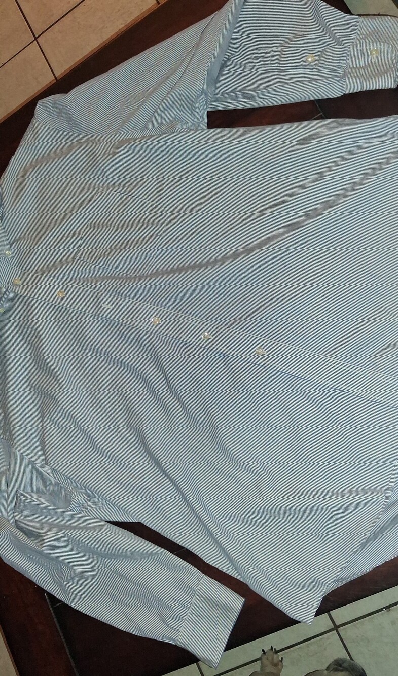Club Room Light Blue Striped Men’s Dress Shirt